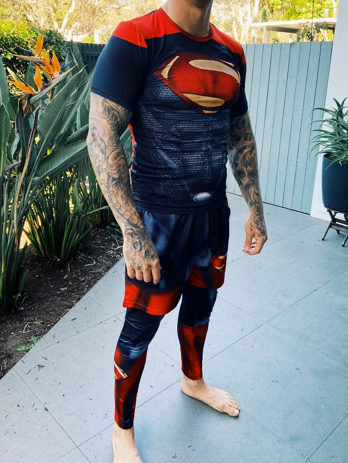 SUPERMAN No GI Kit - Rashguard, Grappling Shorts & Spats