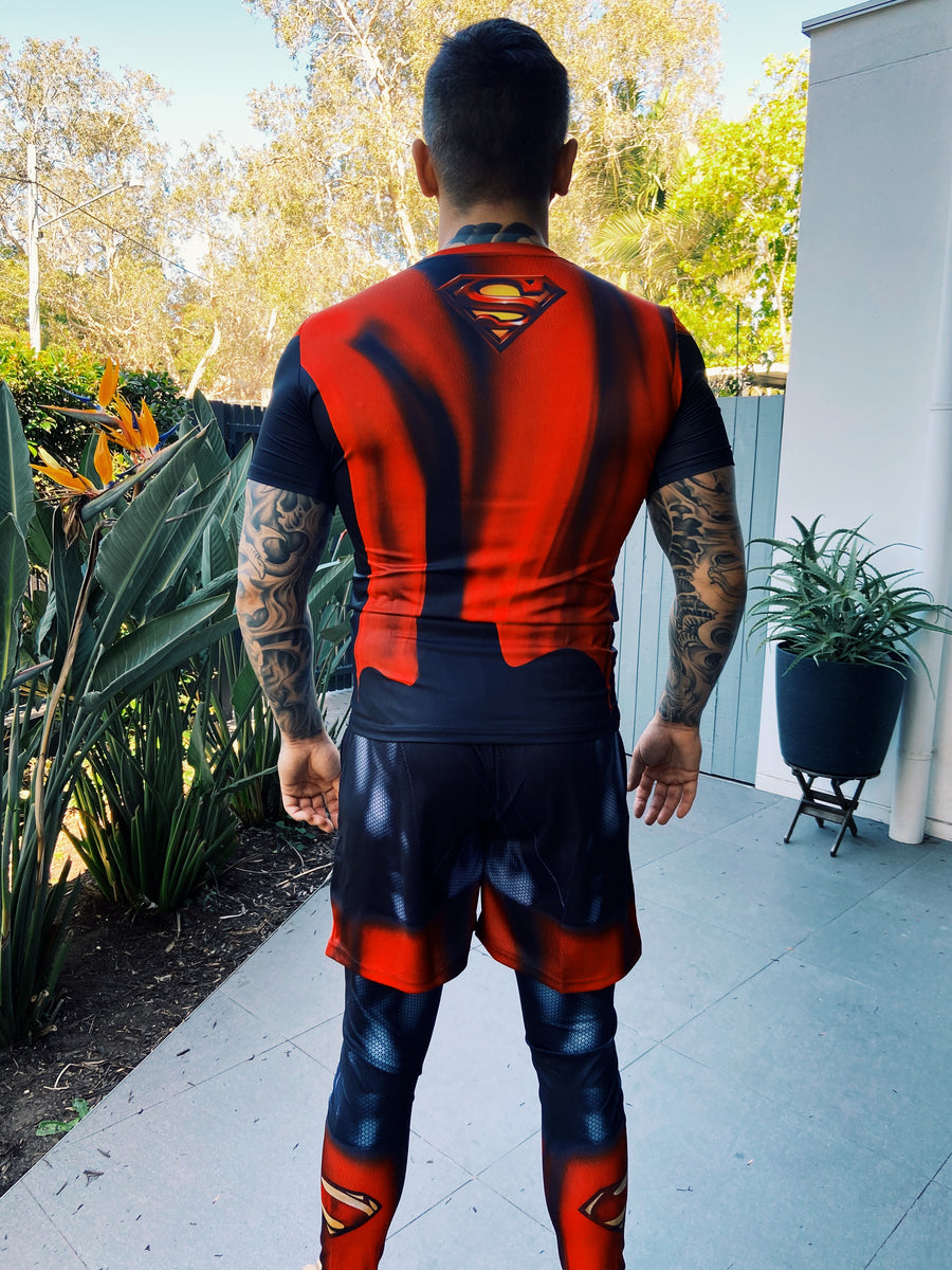 SUPERMAN No GI Kit - Rashguard, Grappling Shorts & Spats